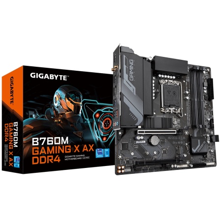 B760M GAMING X AX DDR4, Socket 1700, Intel®B760, 4xDDR4-3200, HDMI+DP, 2xPCI-Ex16, 4xSATA3(RAID 0/1/5/10), 2xM.2, 8Ch Audio, 2.5GbLan, (4+4)xUSB2.0, (4+2)xUSB3.2, (0+1)xUSB3.2 Type-C™, mATX, RTL