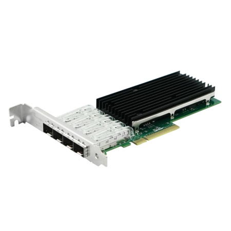 Сетевая карта LR-Link NIC PCIe 3.0 x8, 4 x 10G SFP+, Intel XL710 chipset (FH+LP)