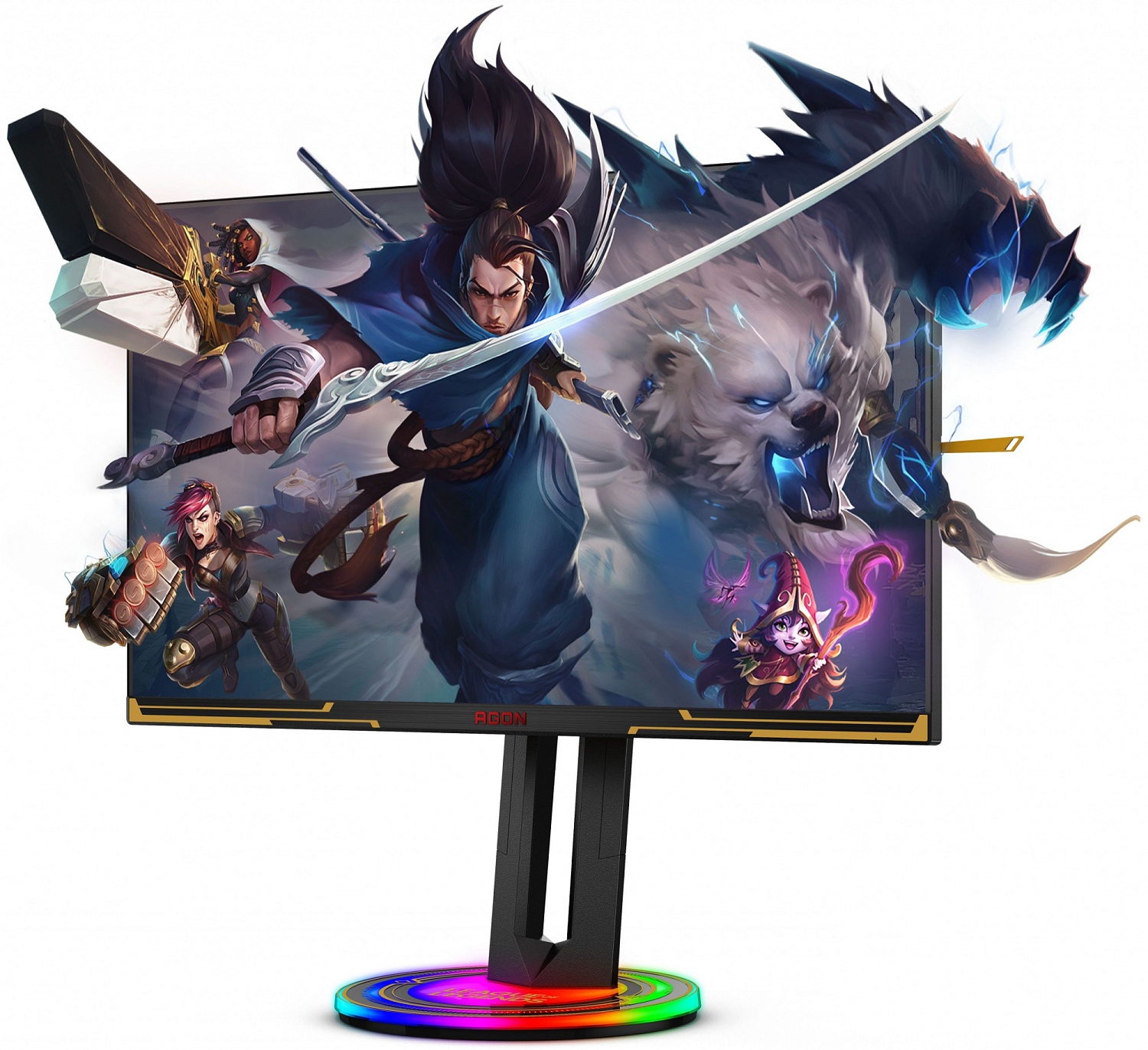 Монитор AOC 27" Agon AG275QXL черный IPS LED 1ms 16:9 HDMI M/M матовая HAS Piv 400cd 178гр/178гр 2560x1440 170Hz DP 2K USB 7.84кг
