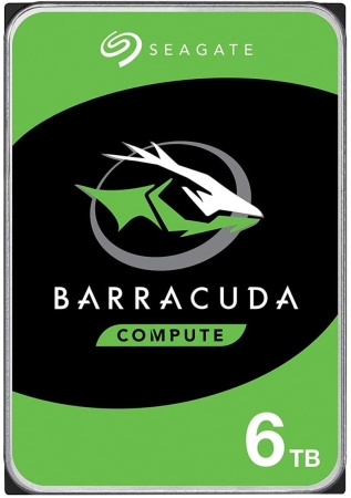 Жесткий диск HDD SATA Seagate  6000Gb, ST6000DM003, Barracuda Guardian 5400 rpm, 256Mb buffer, 1 year