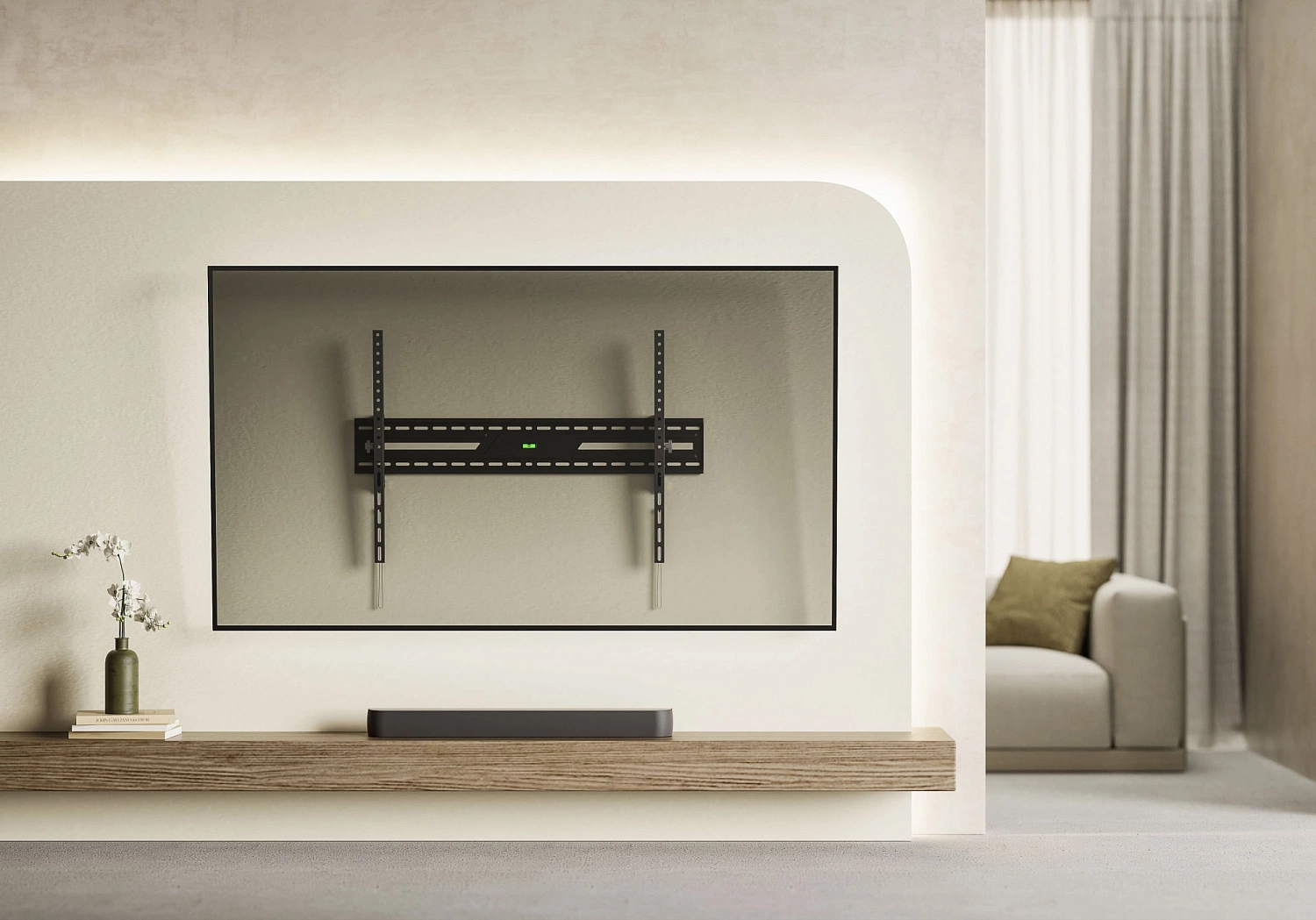 Кронштейн для телевизора Ultramounts UM850T черный 43"-100" макс.75кг настенный наклон