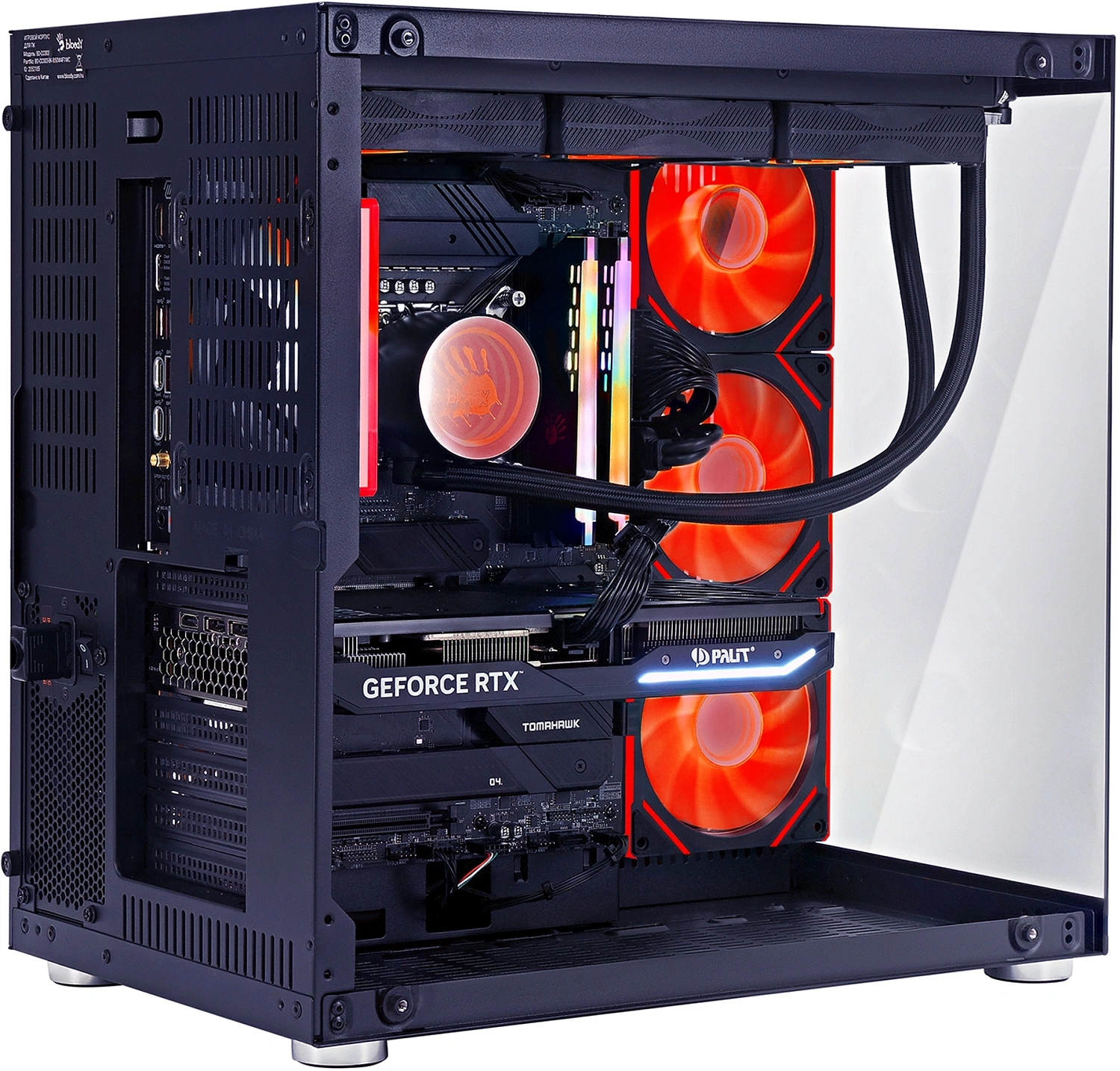 ПК Bloody BD-PC CZ79C3 MT i7 14700KF (3.4) 64Gb SSD1Tb RTX5070Ti 16Gb Windows 11 Home 64 GbitEth 850W черный (RUS) (2129080)