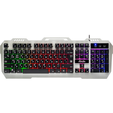 Проводная игровая клавиатура Metal Hunter GK-140L RU,RGB подсветка,19 Anti-Ghost DEFENDER