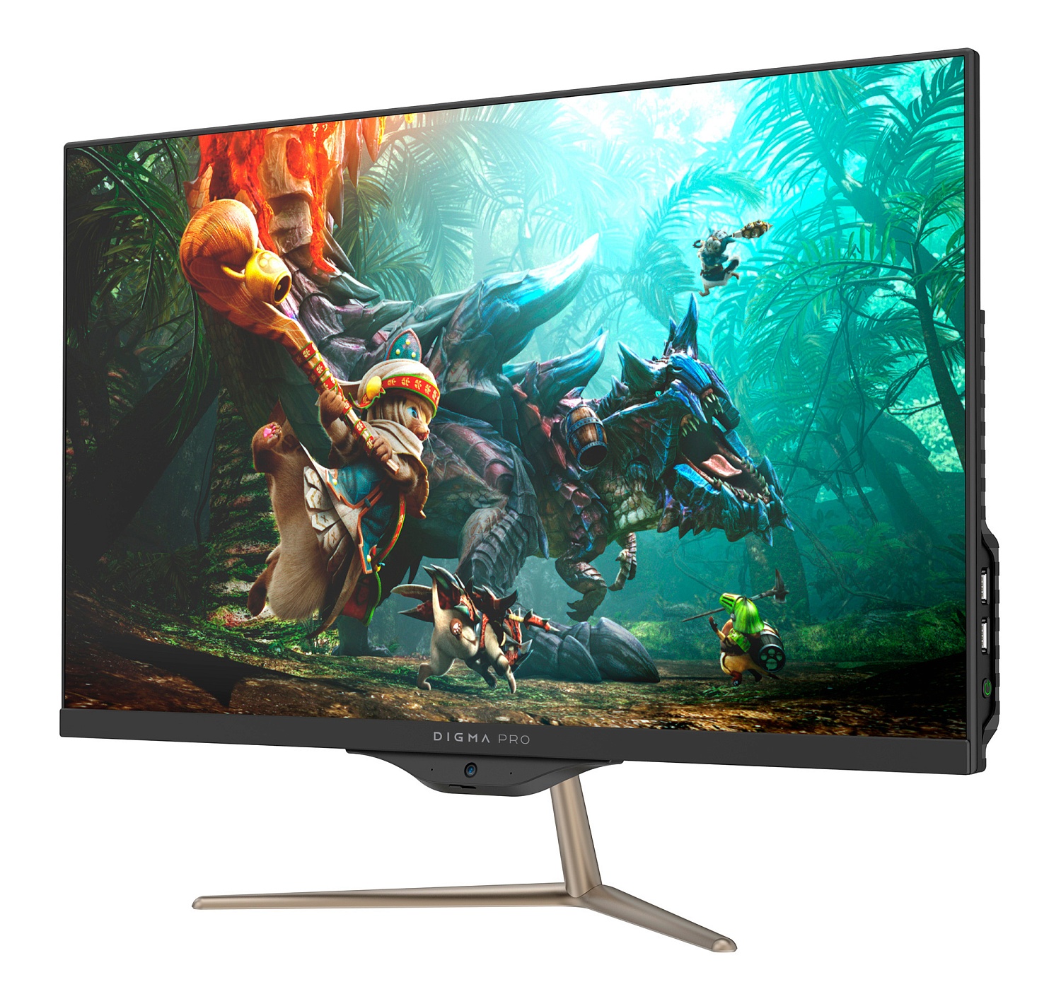 Моноблок Digma PRO AiO 23i 23.8" Full HD i5 10210U (1.6) 8Gb SSD256Gb UHDG Windows 11 Professional GbitEth WiFi BT 90W клавиатура мышь Cam черный 1920x1080