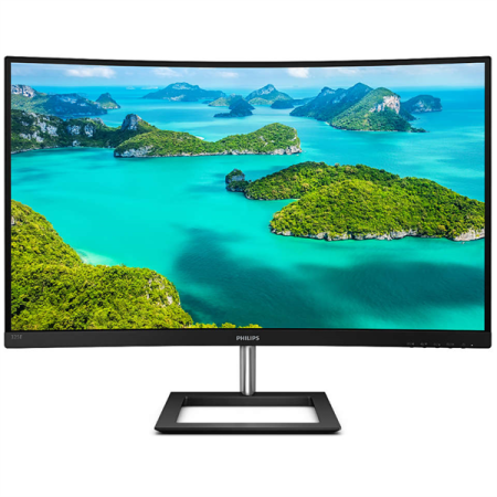 Монитор 31,5" Philips 325E1C изогнутый 2560 x 1440, WLED, 16:9, VA, 250cd, 3000:1, 50M:1, 4ms, 178/178, VGA, HDMI, DP, 75Hz, Tilt, Внутр, VESA, Black, 2y