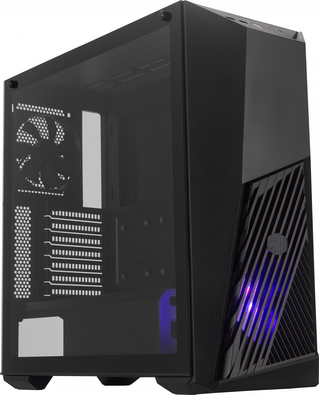 Корпус Cooler Master MasterBox K501L RGB TG черный без БП ATX 5x120mm 4x140mm 1xUSB2.0 1xUSB3.0 audio bott PSU