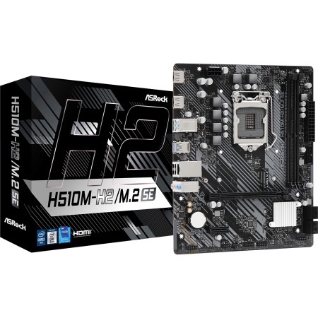 Материнская плата Asrock H510M-H2/M.2 SE Soc-1200 Intel H470 2xDDR4 mATX AC`97 8ch(7.1) GbLAN+HDMI