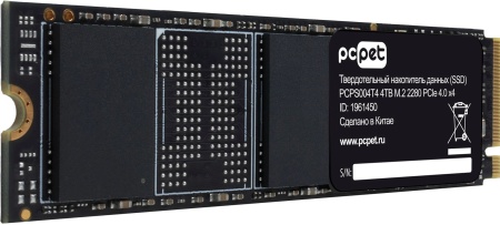 Накопитель SSD PC Pet PCIe 4.0 x4 4TB PCPS004T4 M.2 2280 OEM