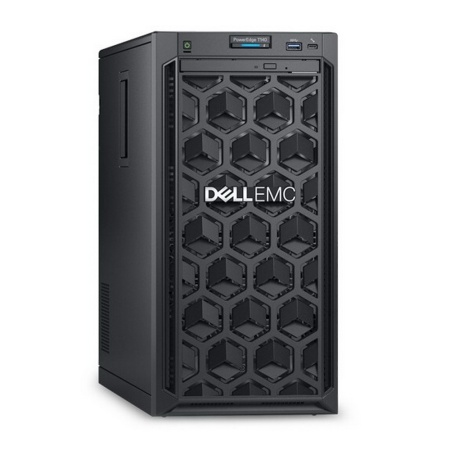 Dell PowerEdge T140, Xeon E-2224 (3.4Ghz, 4C), 1x16GB DDR4 UDIMM, 1x4TB SAS 7200rpm Cabled HDD (up to 4x3.5), PERC H330 (RAID 0/1/5), 2x1GbE, iDRAC9 Express, 365W PS, Tower, 3Y NBD