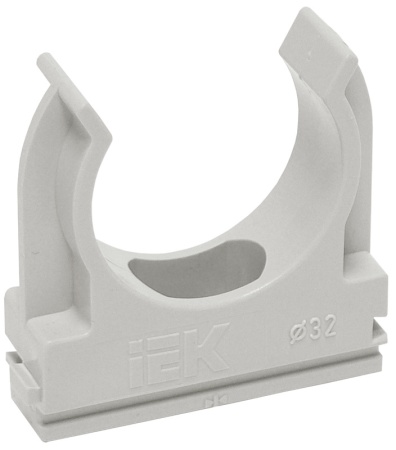 Держатель IEK CTA10D-CF16-K41-100 с защелкой 16мм пластик серый (упак.:1шт)