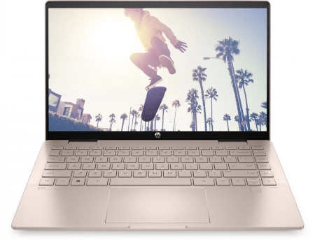 Ноутбук HP Pavilion x360 14-ek2003ci Core 5 120U 16Gb SSD512Gb Intel Graphics 14" IPS Touch FHD (1920x1080) Free DOS pink WiFi BT Cam (A1AA0EA)