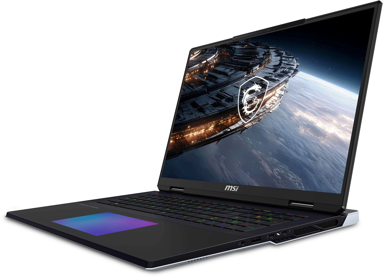 Ноутбук MSI Titan 18 HX A2WJ-1049RU Core Ultra 9 290HX Plus 64Gb SSD2Tb NVIDIA GeForce RTX5090 24Gb 18" IPS UHD+ (3840x2400) Windows 11 black WiFi BT Cam (9S7-182411-1049)