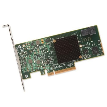 LSI MegaRAID SAS 9341-4i SGL (LSI00419 / 05-26105-00(G) PCIe 3.0 x8 LP, SAS/SATA 12G, RAID 0,1,5,10,50, 4port(1*int SFF8643), 3008ROC, {5}, (003099)