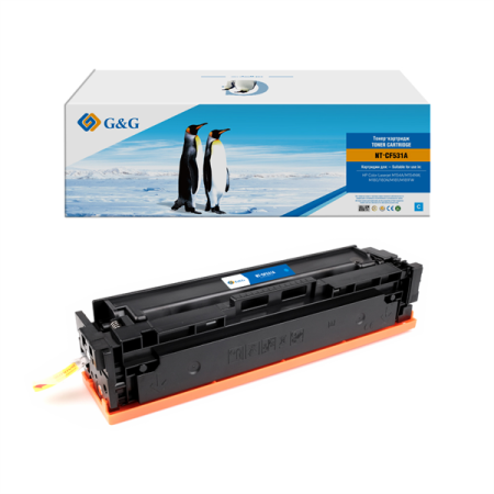 Картридж Cartridge G&G 205A для HP CLJ M154A/M154NW,M180/180N/M181/M181FW, с чипом (900), голубой (аналог CF531A)