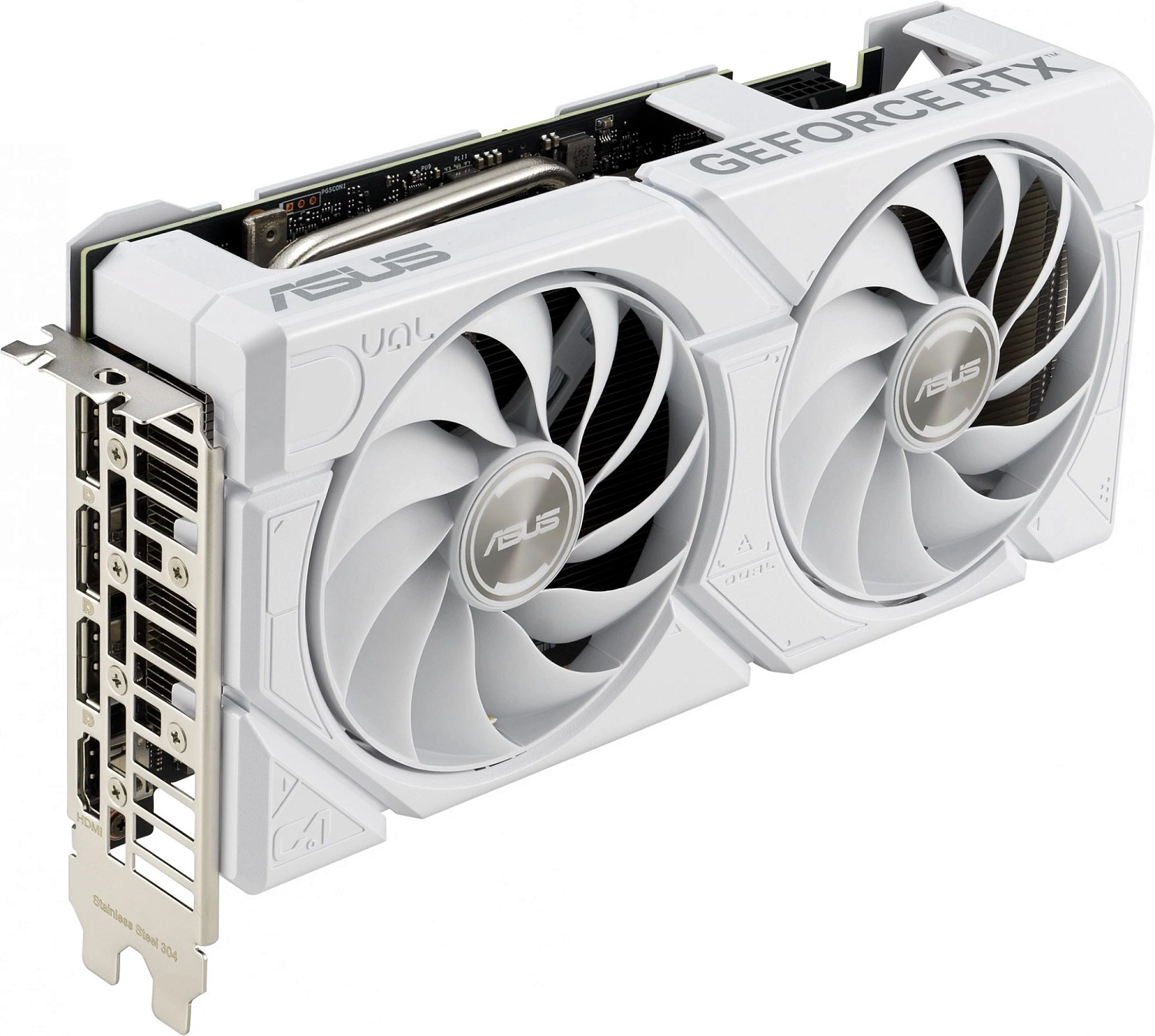 Видеокарта ASUS DUAL-RTX4070S-O12G-EVO-WHITE//RTX4070S HDMI DP*3 12G D6X; 90YV0KC8-M0NA00