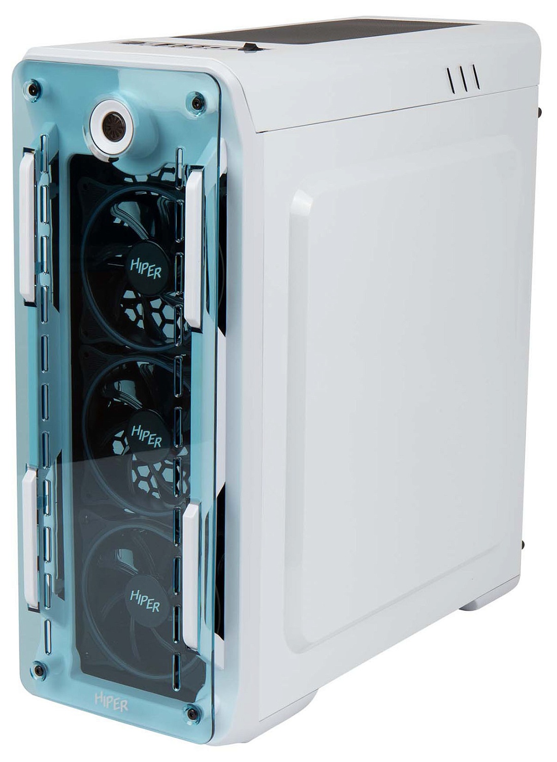 Корпус Hiper OW белый без БП ATX 2x120mm 2xUSB2.0 1xUSB3.0 audio bott PSU