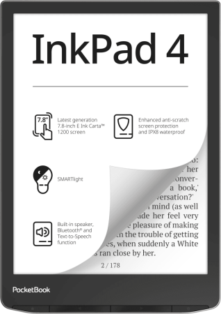Электронная книга PocketBook 743G Ink Pad 4 Stardust Silver (серебристый) 32GB (PB743G-U-WW)