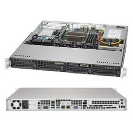 SYS-5019S-M 1U Rackmount SC813MFTQC-350CB X11SSH-F LGA1151 4xDDR4 4xSATA3 4xUSB3.0 2xUSB2.0 VGA PCI-E3.0x8(inx16) AOC M.2 (203819)