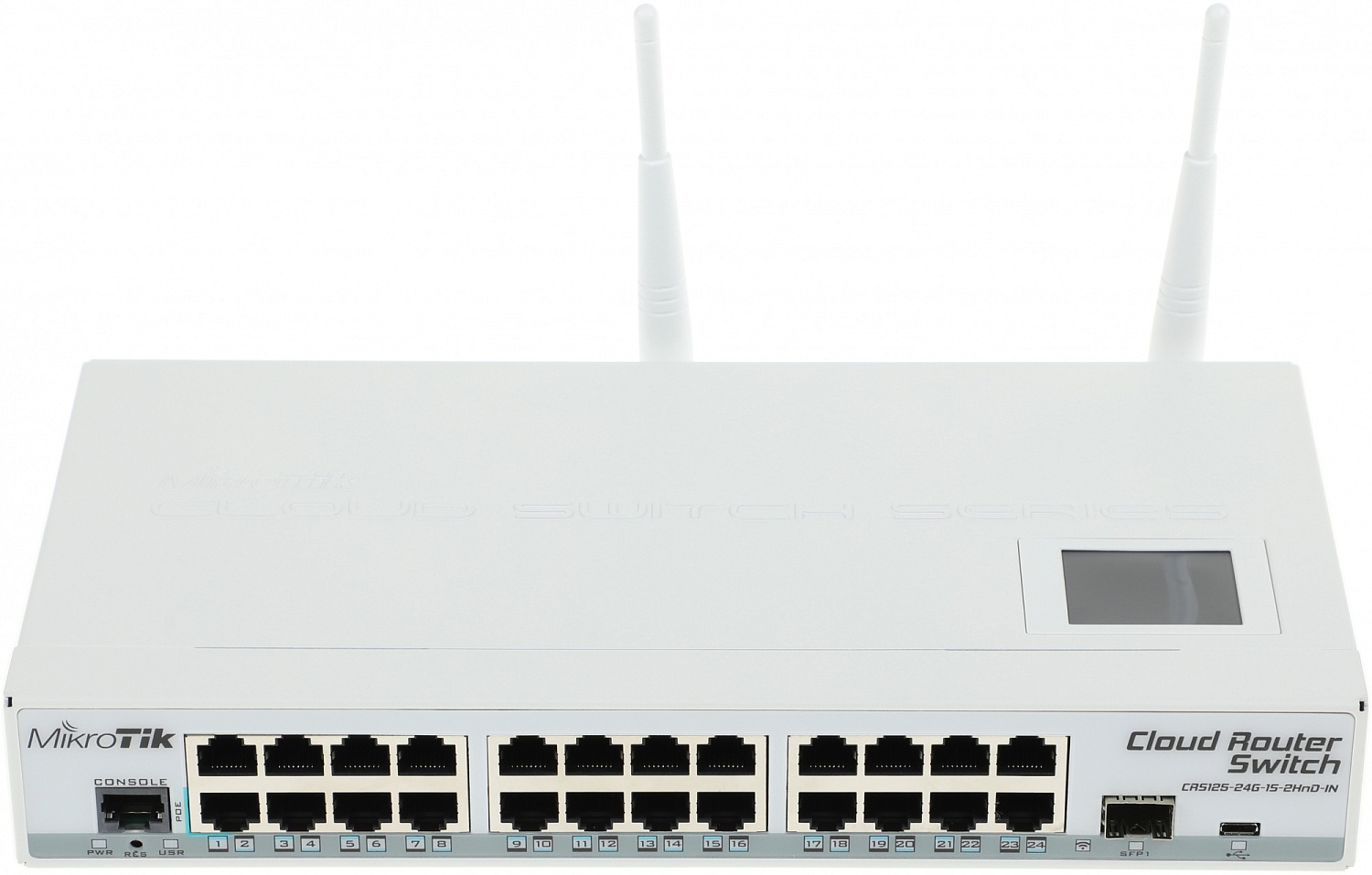 Коммутатор MikroTik CRS125-24G-1S-2HND-IN 24G 1SFP управляемый