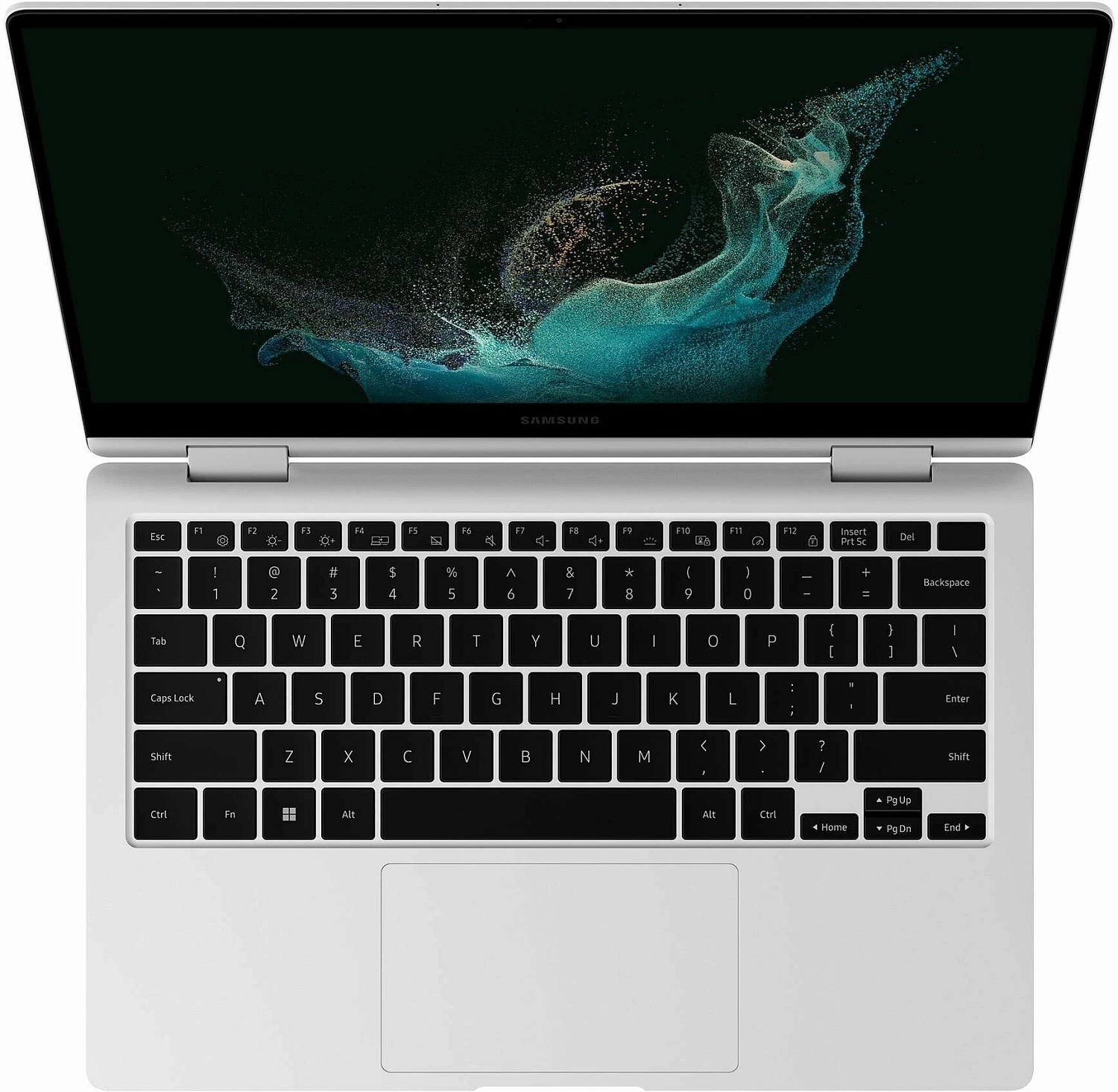 Ноутбук Samsung Galaxy Book 2 Pro NP930 Core i7 1260P 16Gb SSD512Gb Intel Iris Xe graphics 13.3" AMOLED Touch FHD (1920x1080) Windows 11 Home English graphite WiFi BT Cam (NP930QED-KB2IN)