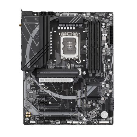 Материнская плата Gigabyte OEM Z790 EAGLE AX, Socket 1700, Intel®Z790, 4xDDR5-5600, HDMI+DP, 3xPCI-Ex16, 2xPCI-Ex1, 4xSATA3(RAID 0/1/5/10), 3xM.2, 8Ch Audio, 1x2.5GbLan, WiFi, (2+4)xUSB2.0, (5+2)xUSB3.2, (1+1)xUSB3.2 Type-C™, 1xPS/2, ATX, RTL oem