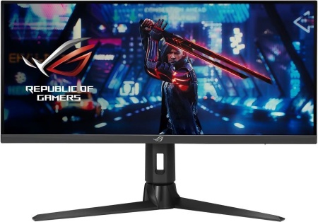 Монитор Asus 29.5" ROG Strix XG309CM черный IPS LED 21:9 HDMI M/M матовая HAS Piv 300cd 178гр/178гр 2560x1080 220Hz FreeSync Premium DP FHD USB 7.5кг