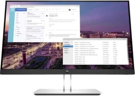 Монитор HP 23" E23 G4 черный IPS LED 5ms 16:9 HDMI HAS Piv 250cd 178гр/178гр 1920x1080 60Hz VGA DP FHD USB 5.4кг