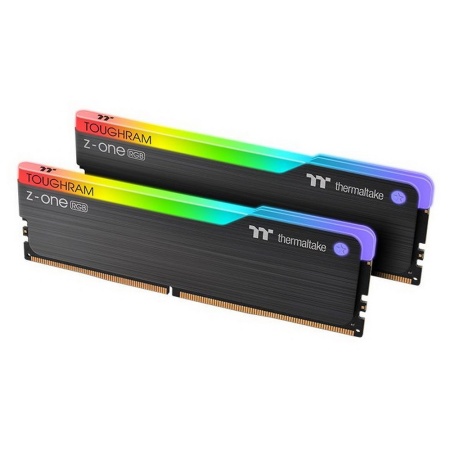 16GB Thermaltake DDR4 3600 DIMM TOUGHRAM Z-ONE RGB Gaming Memory R019D408GX2-3600C18A Non-ECC, R019D408GX2-3600C18A CL18, 1.35V, Heat Shield, XMP 2.0, Kit (2x8GB), RTL (525046)