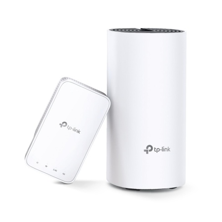 Deco M3(2-pack) AC1200 Домашняя Mesh Wi-Fi система, процессор Qualcomm, 867 Мбит/с на 5 ГГц + 300 Мбит/с на 2,4 ГГц, 2 гигабитных порта, 2 внутренние антенны, MU-MIMO, Beamforming, (099930)