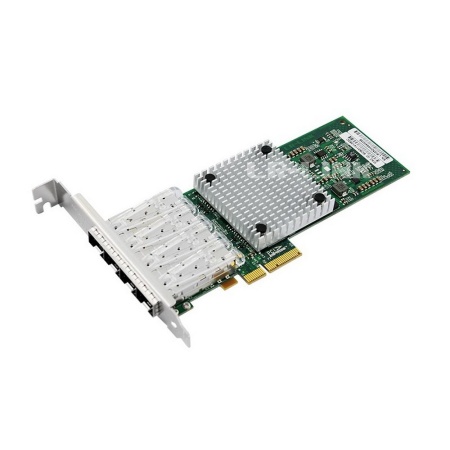 Сетевая карта LR-Link NIC PCIe x4, 4 x 1G SFP, Intel i350 chipset (FH+LP)