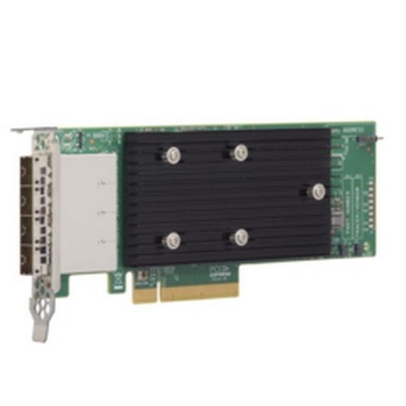 LSI SAS 9305-16E SGL (05-25704-00) PCIe 3.0 x8 LP, SAS/SATA 12G HBA, 16port(4*ext SFF8644), 3216 IOC, {5}