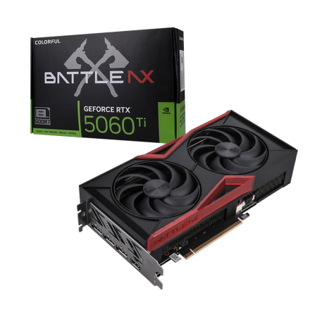 Видеокарта Colorful RTX5060Ti BATTLE AX DUO 8GB-V 8GB GDDR7 128bit 3xDP HDMI 2FAN RTL