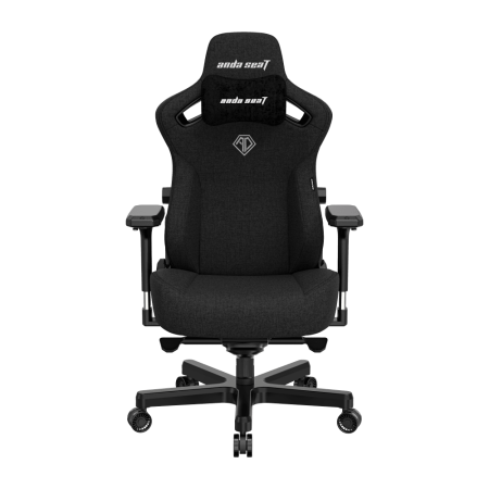 Кресло игровое Anda Seat Kaiser 3, цвет чёрный, размер L (120кг), материал ткань (модель AD12)
