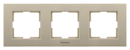 Рамка Panasonic Karre Plus WKTF08032BR-RU 3x горизонтальный монтаж пластик бронзовый (упак.:1шт)