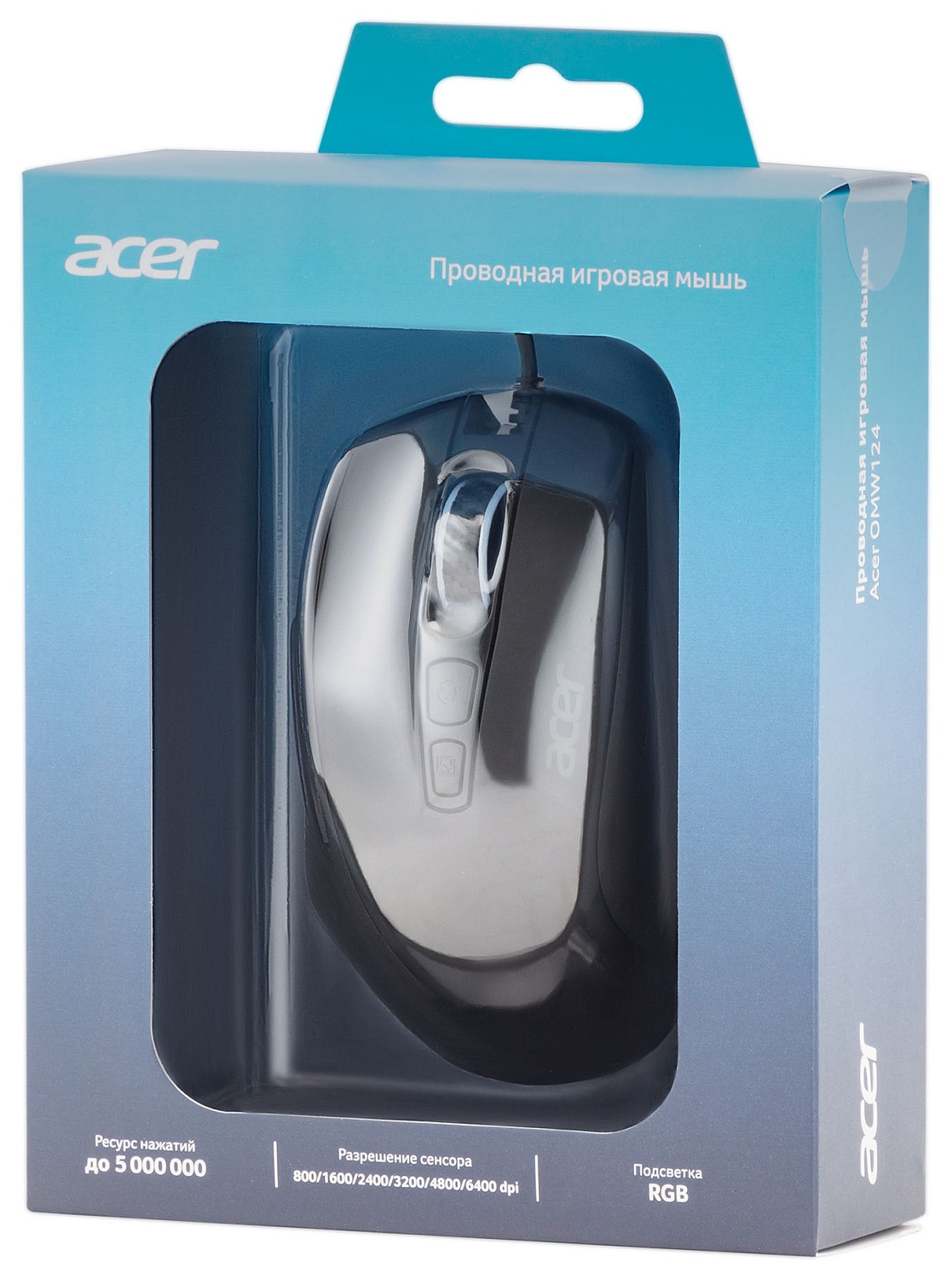 Мышь Acer OMW124 черный оптическая (6400dpi) USB (6but) Мышь Acer OMW124 черный оптическая (6400dpi) USB (6but)