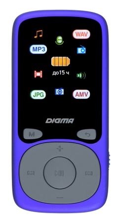 Плеер Hi-Fi Flash Digma B4 8Gb синий/1.8"/FM/microSDHC