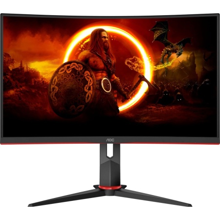 Монитор 27" AOC C27G2Z3 Black-Red (VA, изогнутый, 1920x1080, 280Hz, 0.5 ms, 178°/178°, 300 cd/m, 80M:1, +2xHDMI 2.0, +DisplayPort 1.2, +4xUSB 3.2, +MM, +регулировка по высоте)