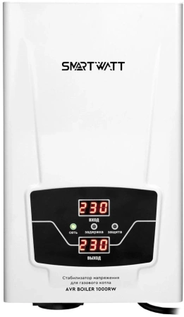 Стабилизатор напряжения Smartwatt AVR Boiler 1000RW 220Вт 1000ВА белый