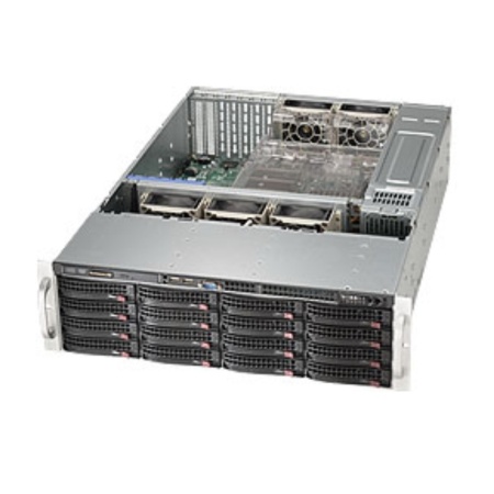 SuperMicro CSE-836BE1C-R1K23B Black 16xHotSwap SAS/SATA, WIO 1200W HS 3U RM (268900)