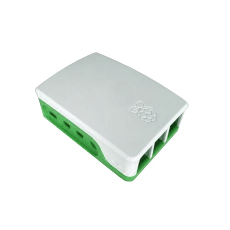 RA601 Корпус ACD White+Green ABS Case for Raspberry 4B