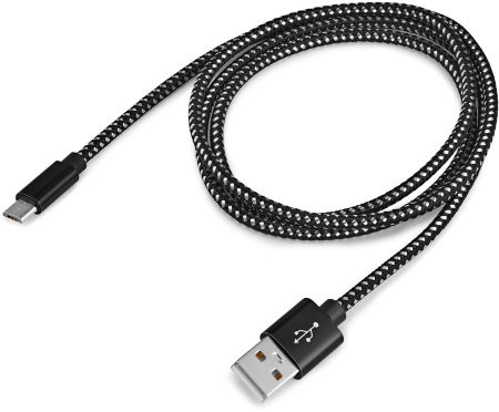 Кабель Buro Braided BHP RET MICUSB-BR USB (m)-micro USB (m) 1м черный