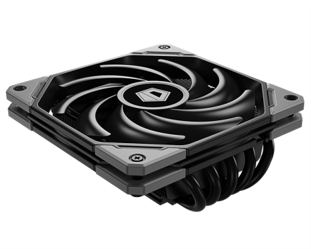 Кулер для процессора ID-COOLING IS-50X V3 LGA1700/1200/115X/AM5/AM4 низкопрофильный высота 56mm (27шт/кор, TDP 130W, PWM, 5 тепл.трубки прямого контакта, FAN 120mm, черный) BOX