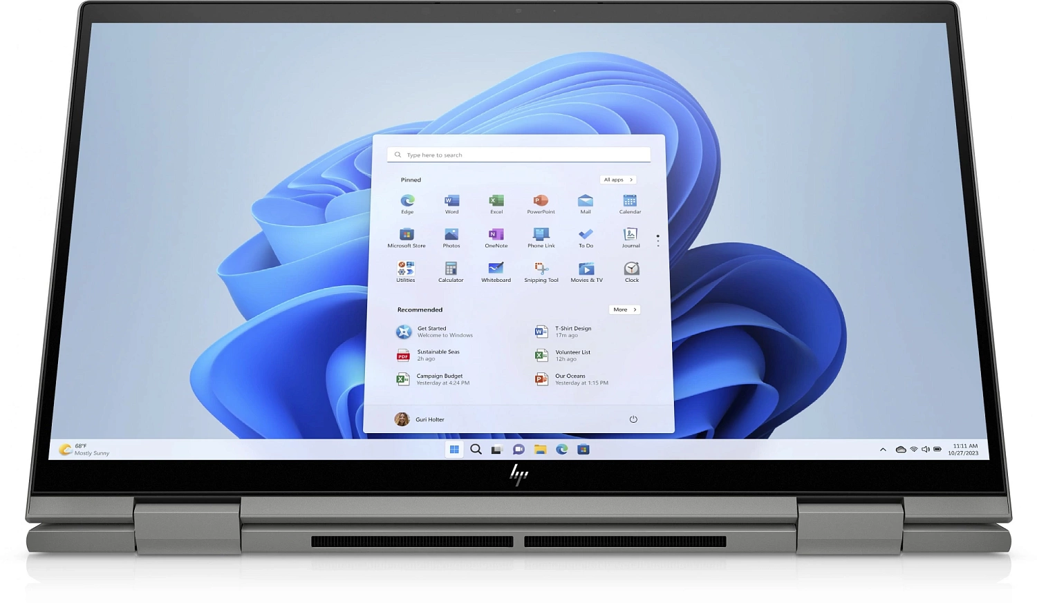 Ноутбук HP Envy x360 15-ey1077wm Ryzen 5 7530U 12Gb SSD256Gb AMD Radeon 15.6" IPS Touch FHD (1920x1080) Windows 11 Home silver WiFi BT Cam (8B3S4UA)