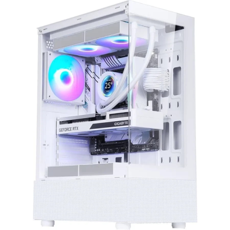 корпус Formula V Line Crystal Z1 White, ATX, Left & Front side Tempered Glass, USB3.0*1, USB2.0*2