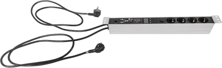 АВР Rem R-16-4S-T-440-2X1.8 1U 19" ввод:2xShuko выход:4xSchuko16A черный