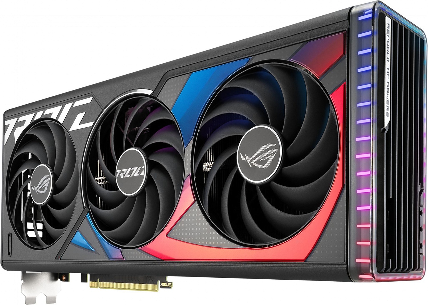 Видеокарта Asus PCI-E 4.0 ROG-STRIX-RTX4070TIS-O16G-GAMING NVIDIA GeForce RTX 4070TI Super 16Gb 256bit GDDR6X 2670/21000 HDMIx2 DPx3 HDCP Ret