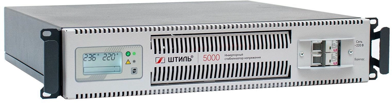 ШТИЛЬ Стабилизатора напряжения: 5000 ВА; 1 фазный; инверторный; вх 90-310В; вых 216/224В; универсальное