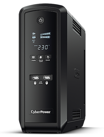 Источник бесперебойного питания Cyberpower CP1300EPFCLCD Line-Interactive 1300VA/780W USB/RS-232/RJ11/45 (6 EURO)