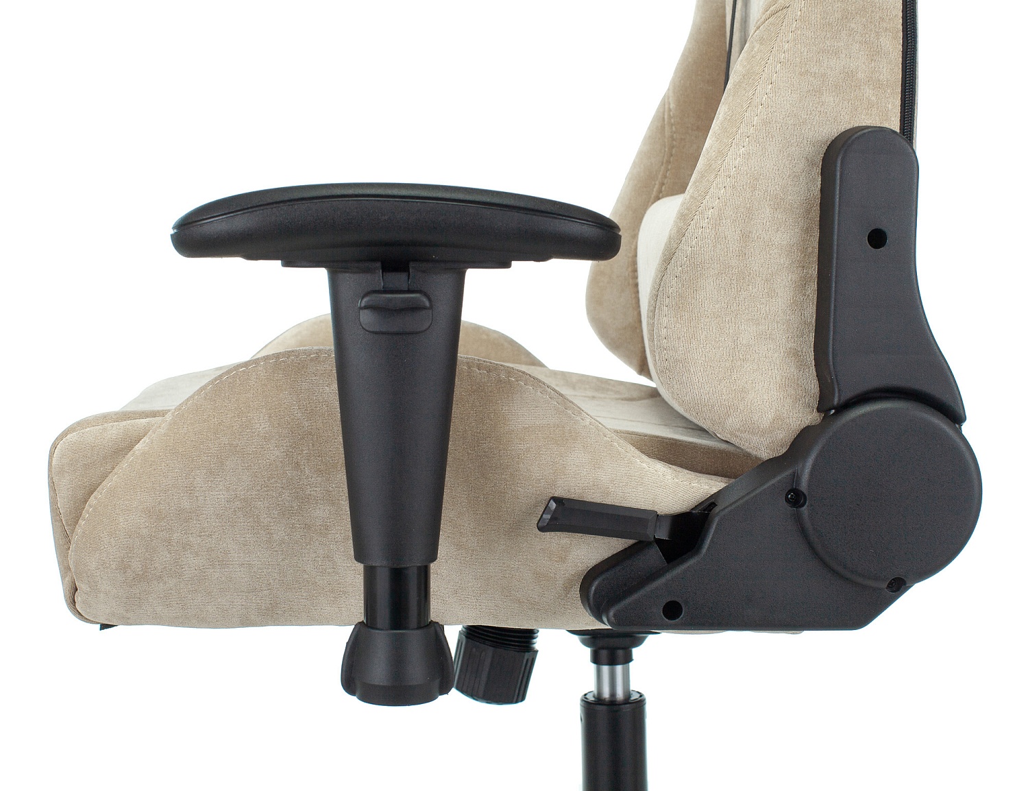 Кресло игровое Zombie VIKING KNIGHT Fabric песочный Light-21 с подголов. крестов. металл Кресло игровое Zombie VIKING KNIGHT Fabric песочный Light-21 с подголов. крестов. металл