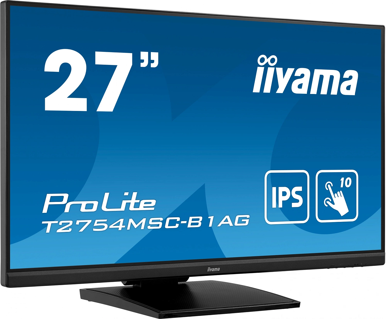 Монитор LCD 27'' [16:9] 1920х1080(FHD) IPS, nonGLARE, TOUCH, 300cd/m2, H178°/V178°, 1000:1, 80M:1, 16.7M, 4ms, VGA, DVI, HDMI, USB-Hub, Height adj, Tilt, Speakers, Webcam, 3Y, Black